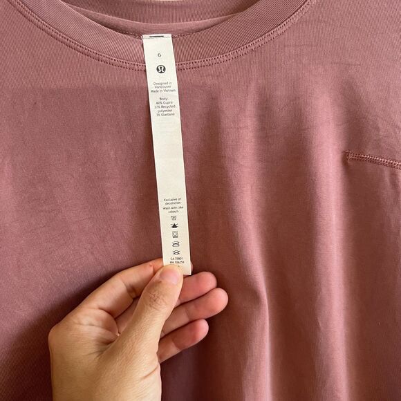 LULULEMON Spiced Chai Dropped Shoulder Long Sleeve Top Womens 6 - Picture 5 of 6